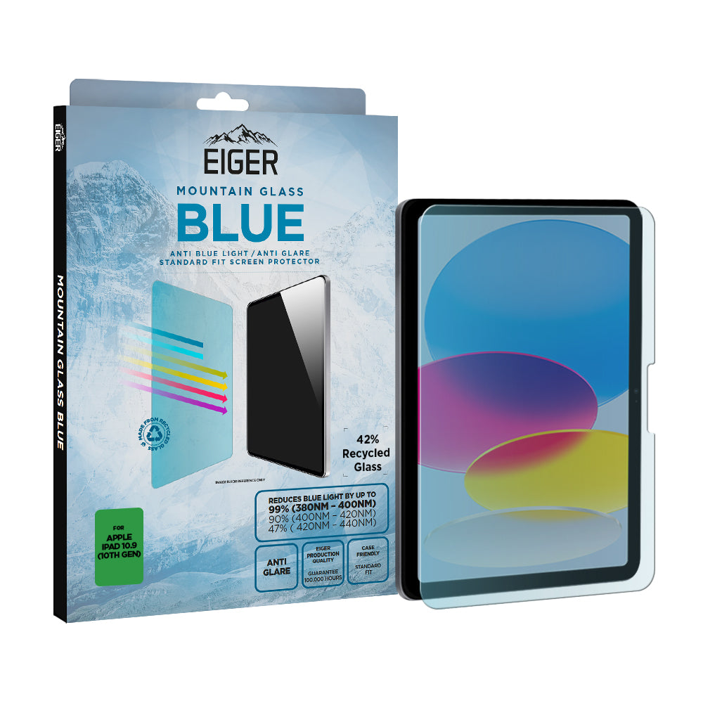 Eiger Mountain Blue Tablet Screen Protector for iPad 10.9 (10th Gen)