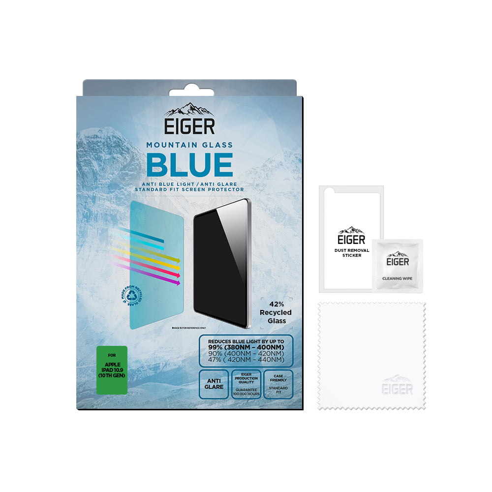 Eiger Mountain Blue Tablet Screen Protector for iPad 10.9 (10th Gen)