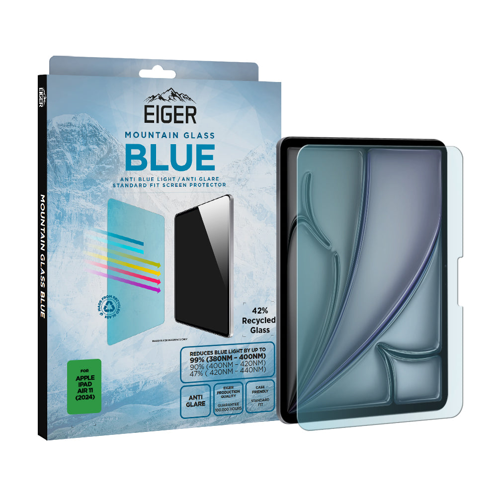 Eiger Mountain Blue Tablet Screen Protector for iPad Air 11 (2024)