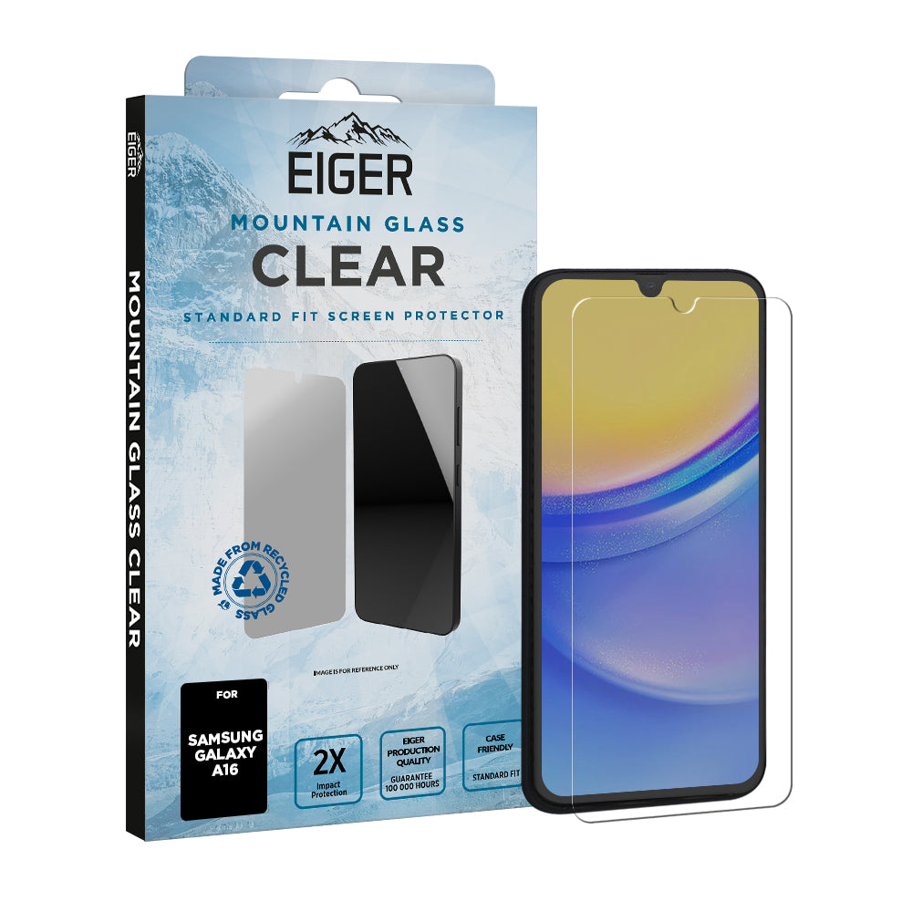 Eiger Mountain Glass CLEAR Screen Protector for Samsung A16