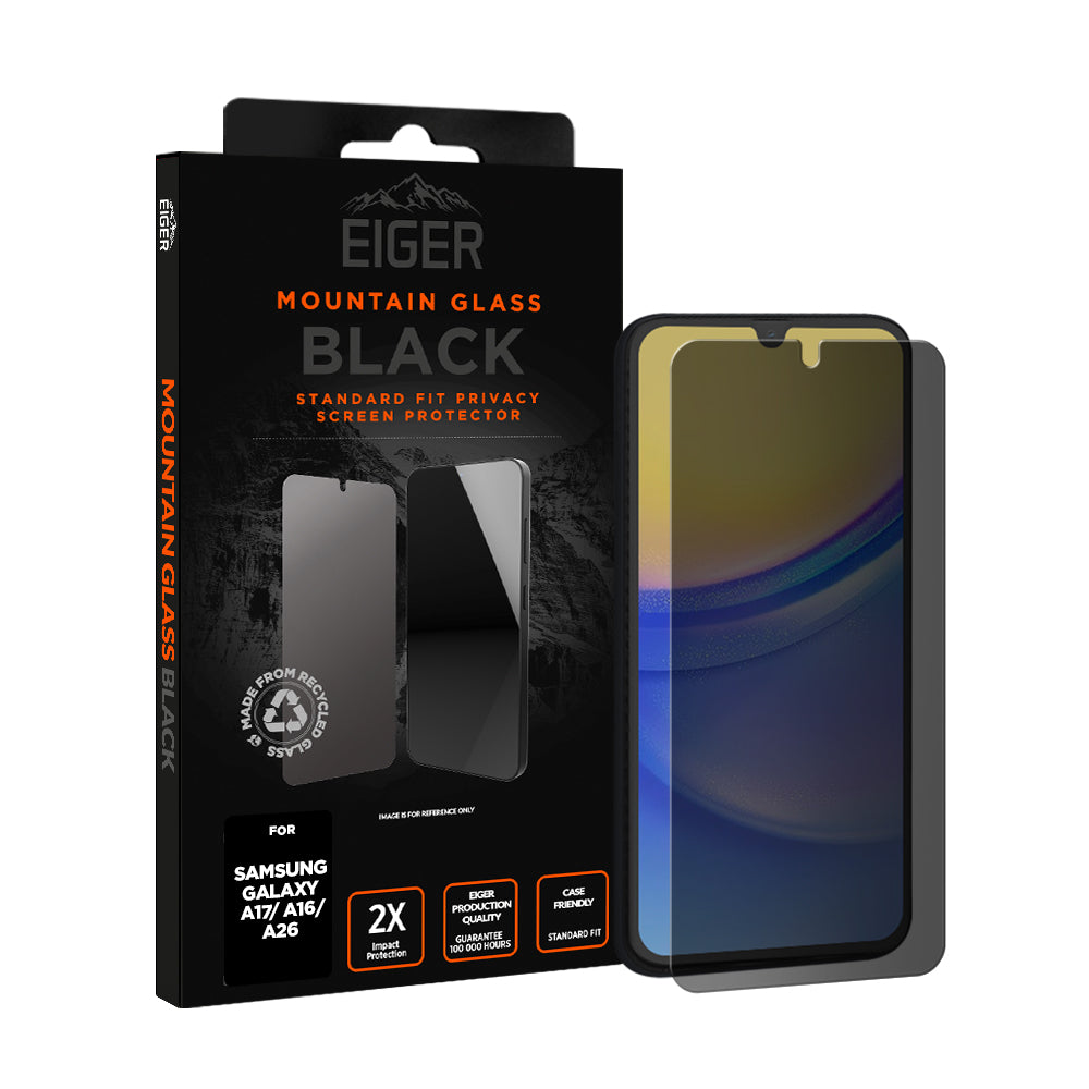 Eiger Mountain BLACK Privacy for Samsung Galaxy A17/ A16/ A26