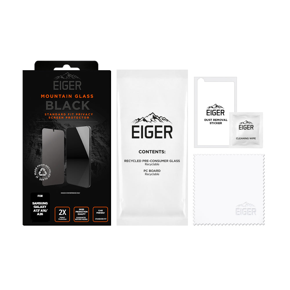 Eiger Mountain BLACK Privacy for Samsung Galaxy A17/ A16/ A26