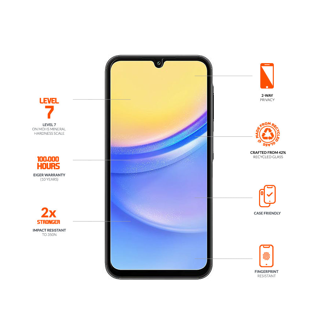 Eiger Mountain Glass Black Privacy Screen Protector