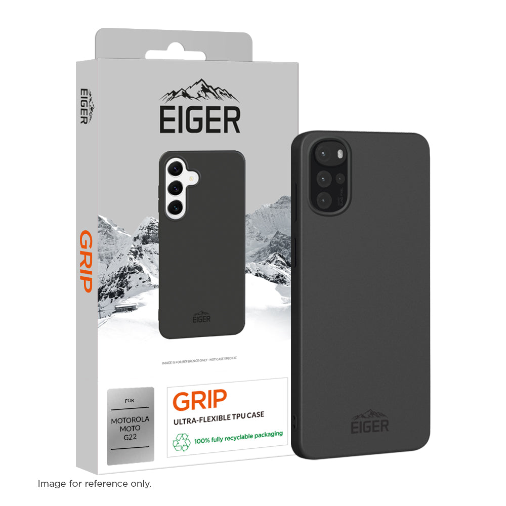 Eiger Grip Case for Motorola Moto G22 in Black
