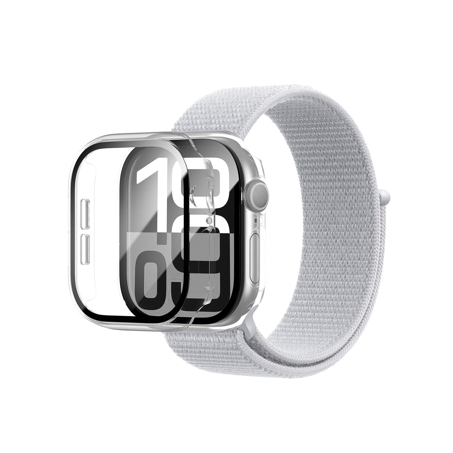 Glass Apple Watch Cracked Screen Around Edge Black Apple Watch