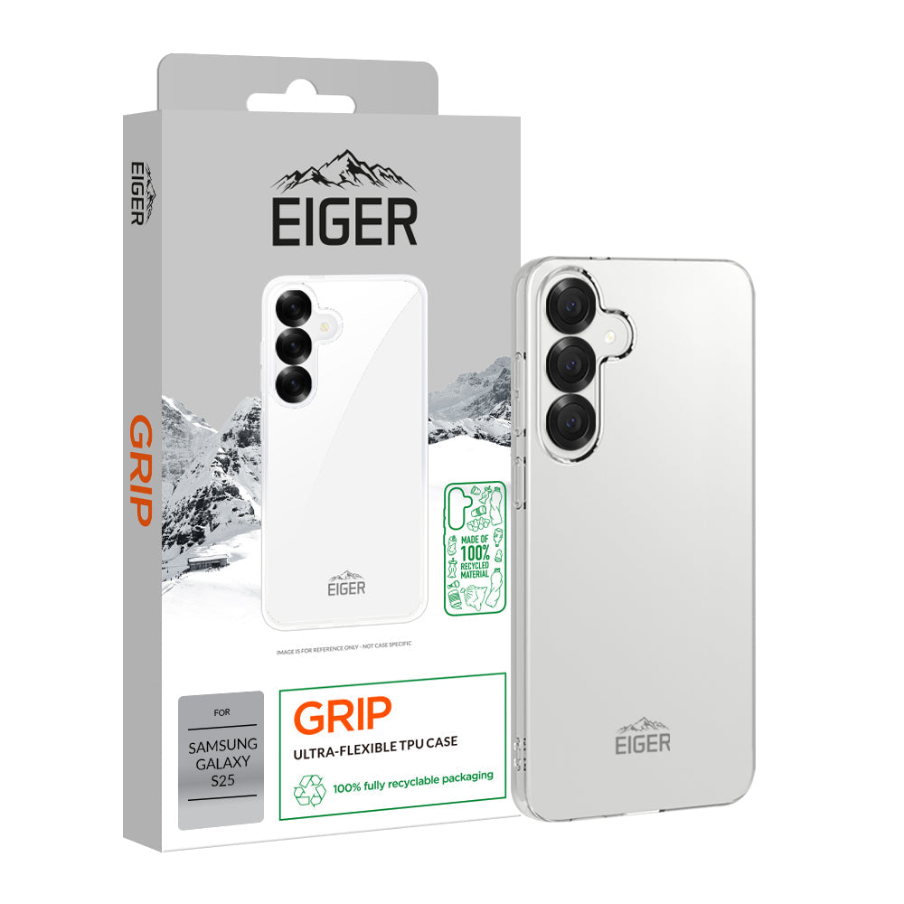 Eiger GRS Grip Case for Samsung S25 in Clear