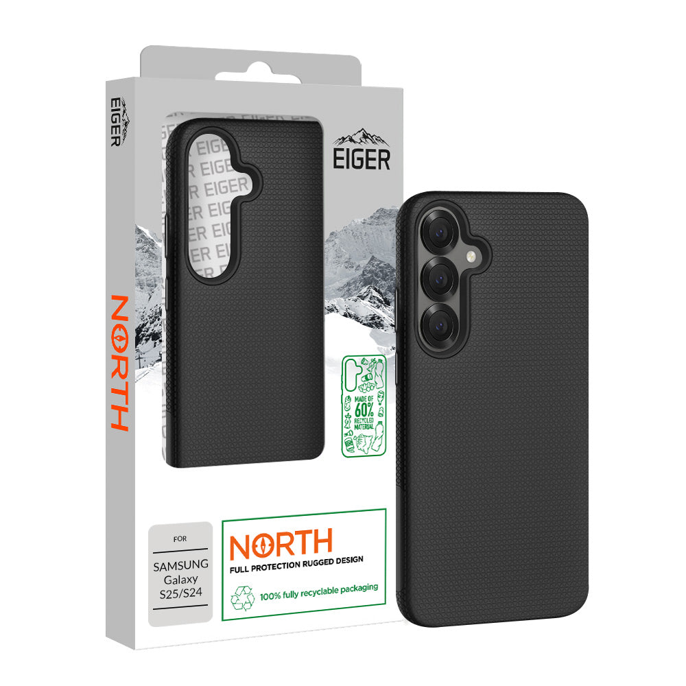 Eiger North Case GRS for Samsung Galaxy S25/ S24 in Black
