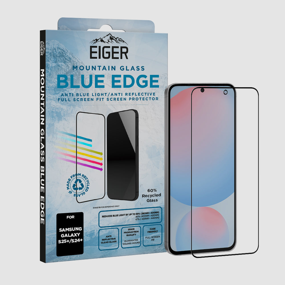 Eiger Mountain Blue EDGE Screen Protector for Samsung S25+/ S24+