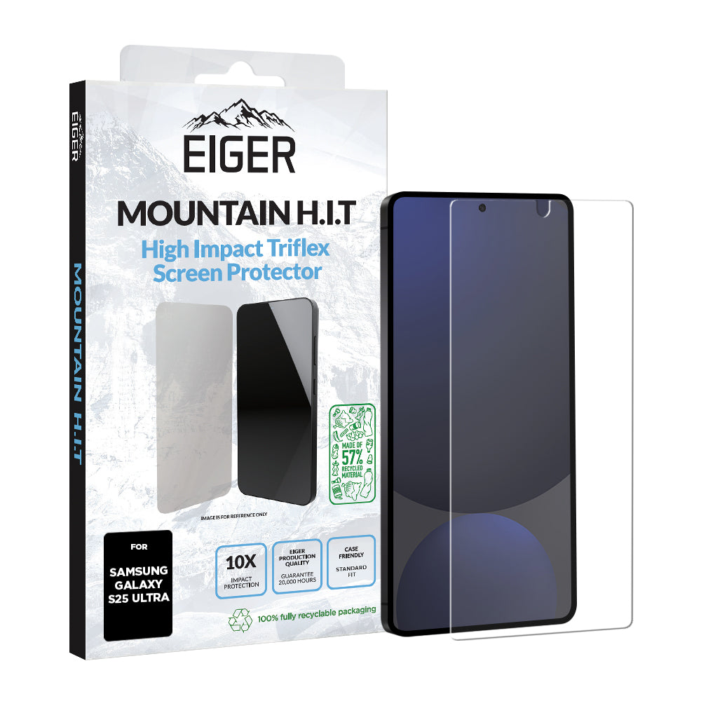 Eiger Mountain H.I.T Screen Protector for Samsung S25 Ultra