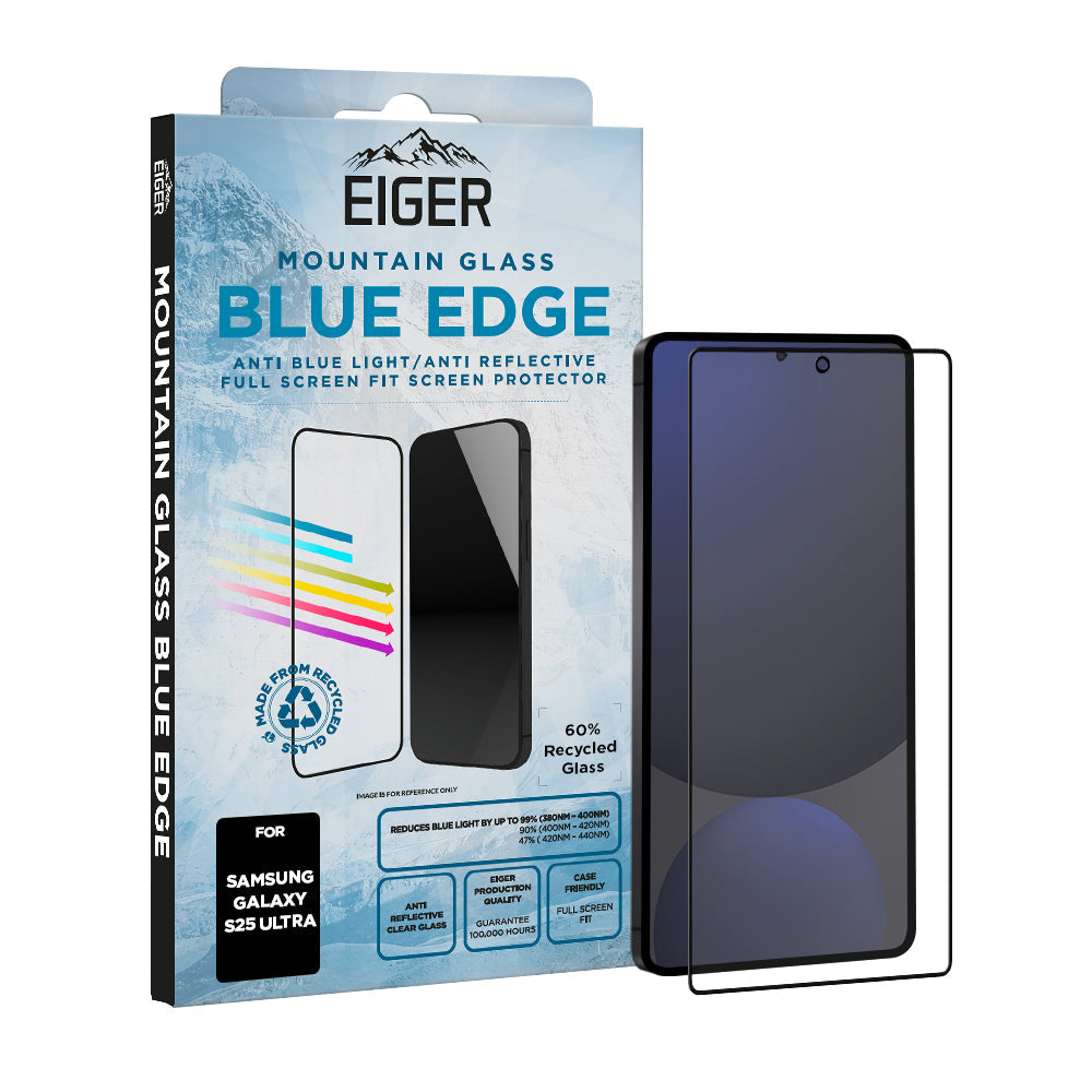 Eiger Mountain Blue EDGE Screen Protector for Samsung S25 Ultra