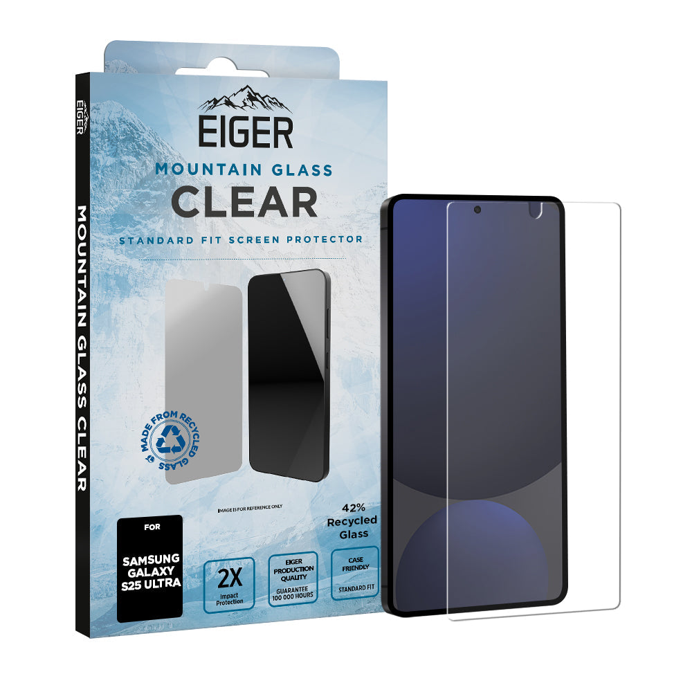 Eiger Mountain Glass CLEAR Screen Protector for Samsung S25 Ultra