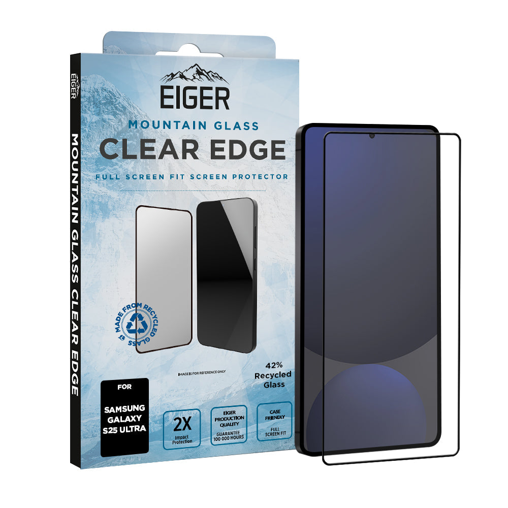 Eiger Mountain Glass CLEAR EDGE Screen Protector for Samsung S25 Ultra