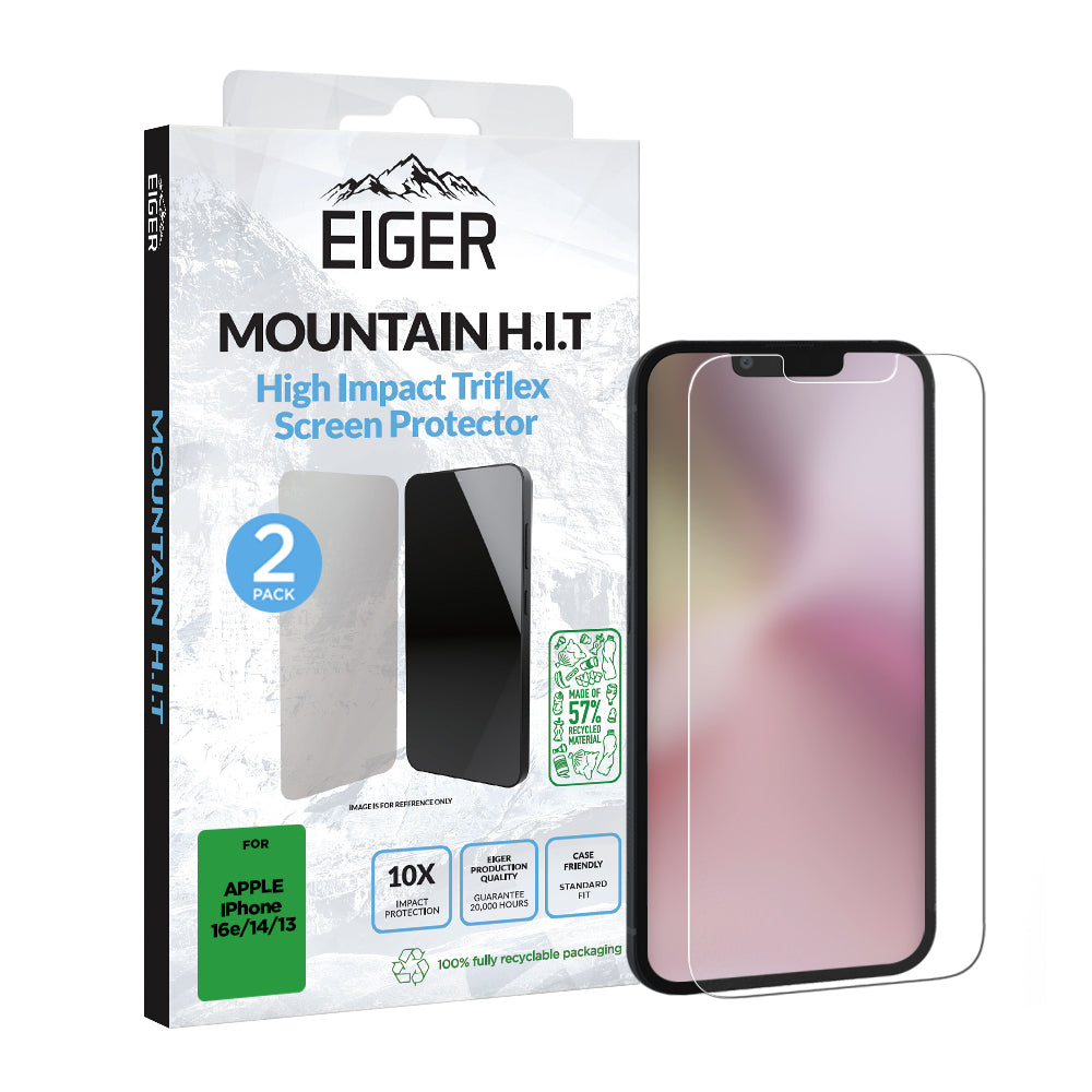 Eiger Mountain H.I.T Screen Protector for Apple iPhone 16e/ 14/ 13