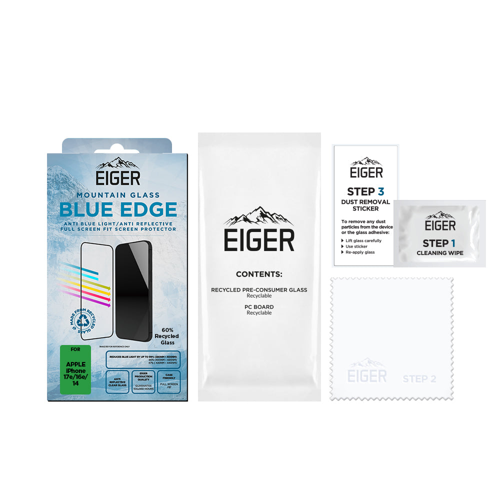 Eiger Mountain Glass Blue EDGE Screen Protector