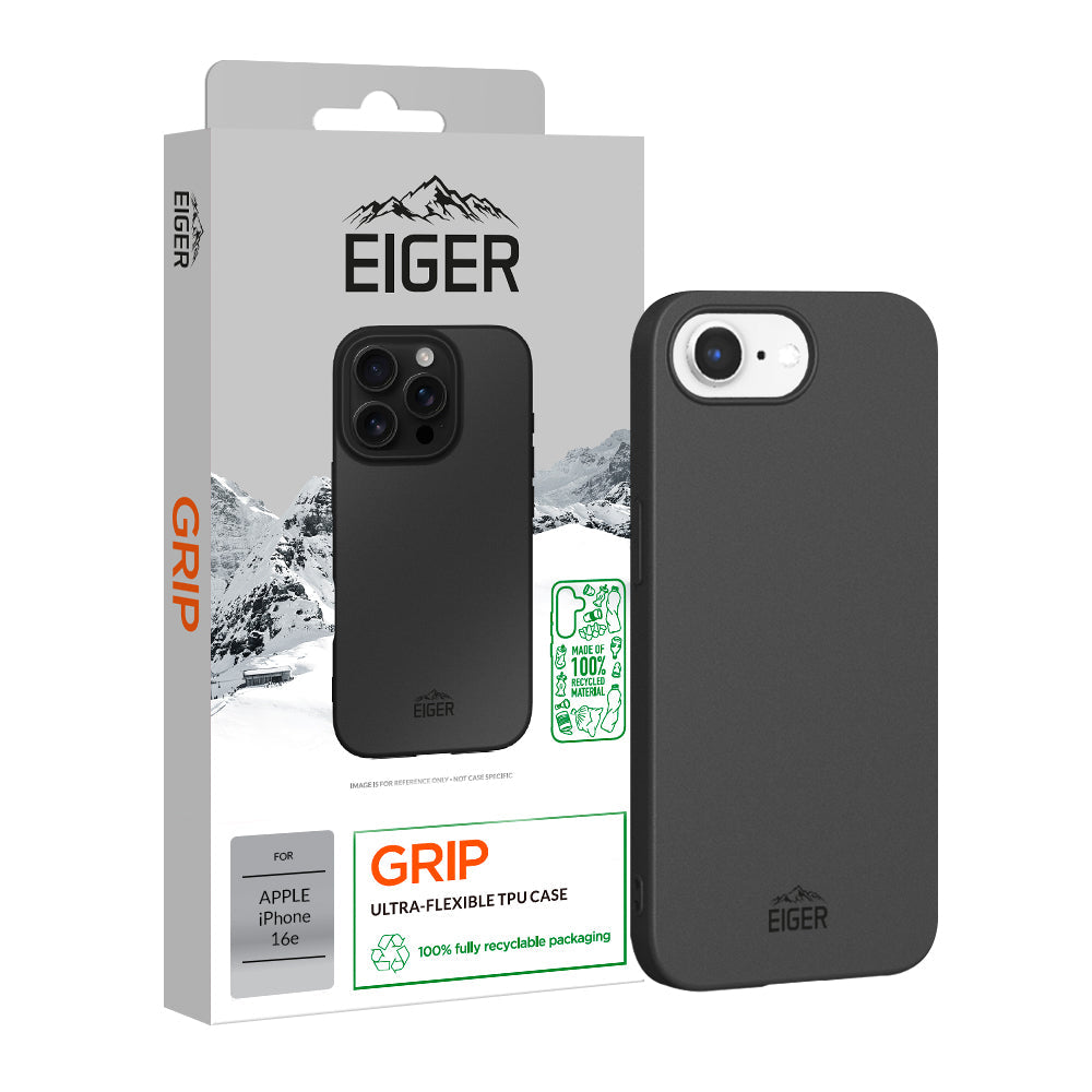 Eiger GRS Grip Case for Apple iPhone 16e in Black