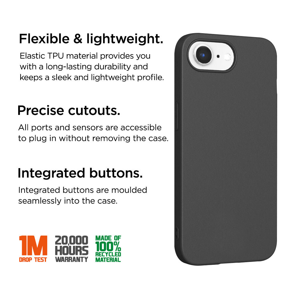 Eiger GRS Grip Case for Apple iPhone 16e in Black