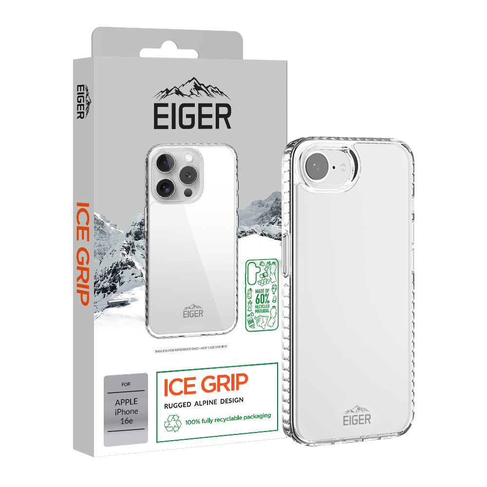 Eiger GRS Ice Grip Case for Apple iPhone 16e in Clear