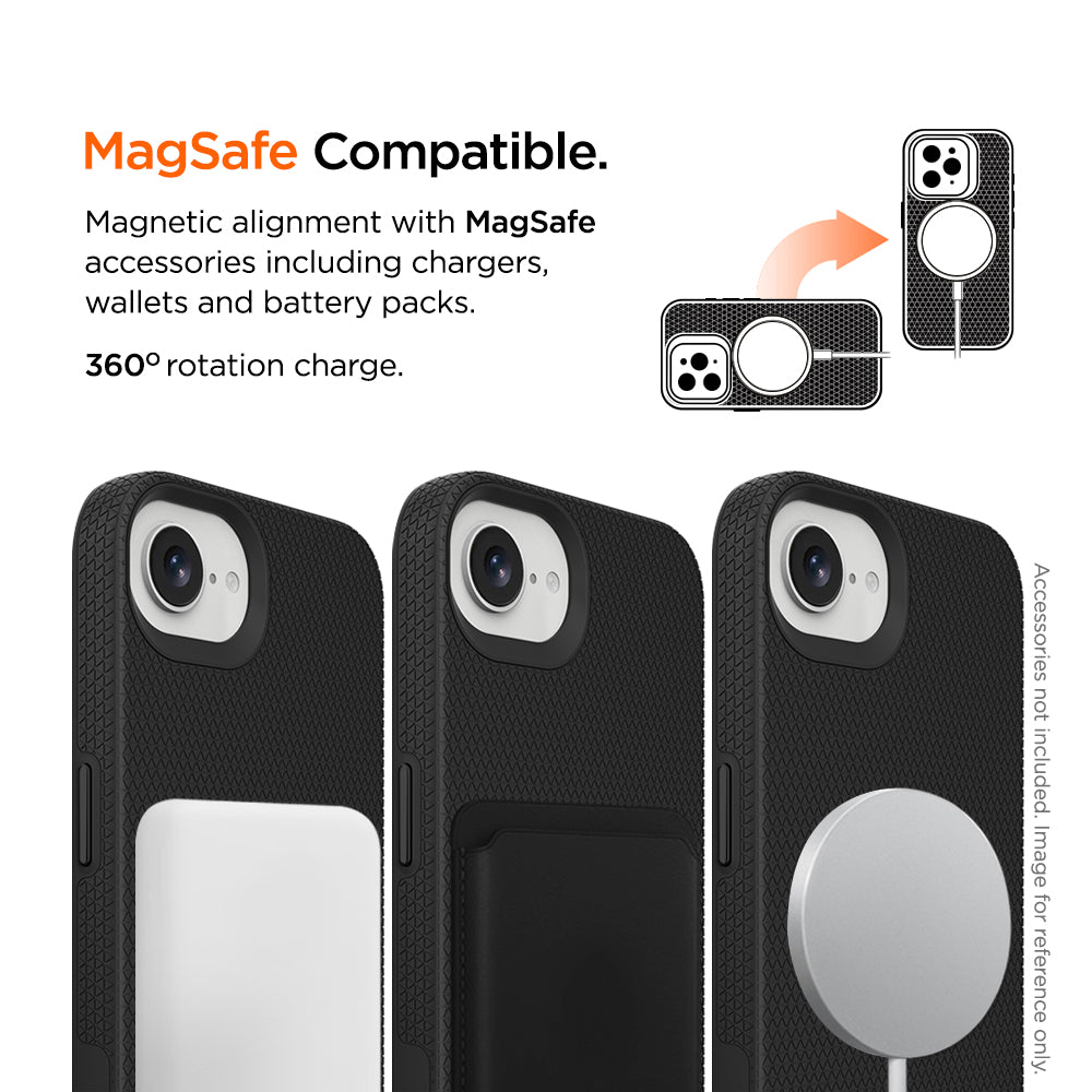 Eiger North Magsafe Case GRS for Apple iPhone 17e/ 16e in Black