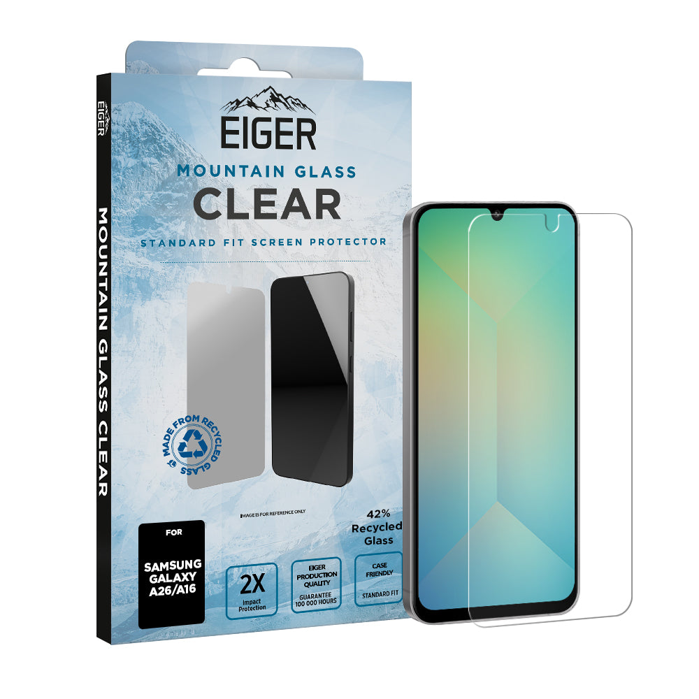 Eiger Mountain Glass CLEAR Screen Protector for Samsung Galaxy A26/ A16