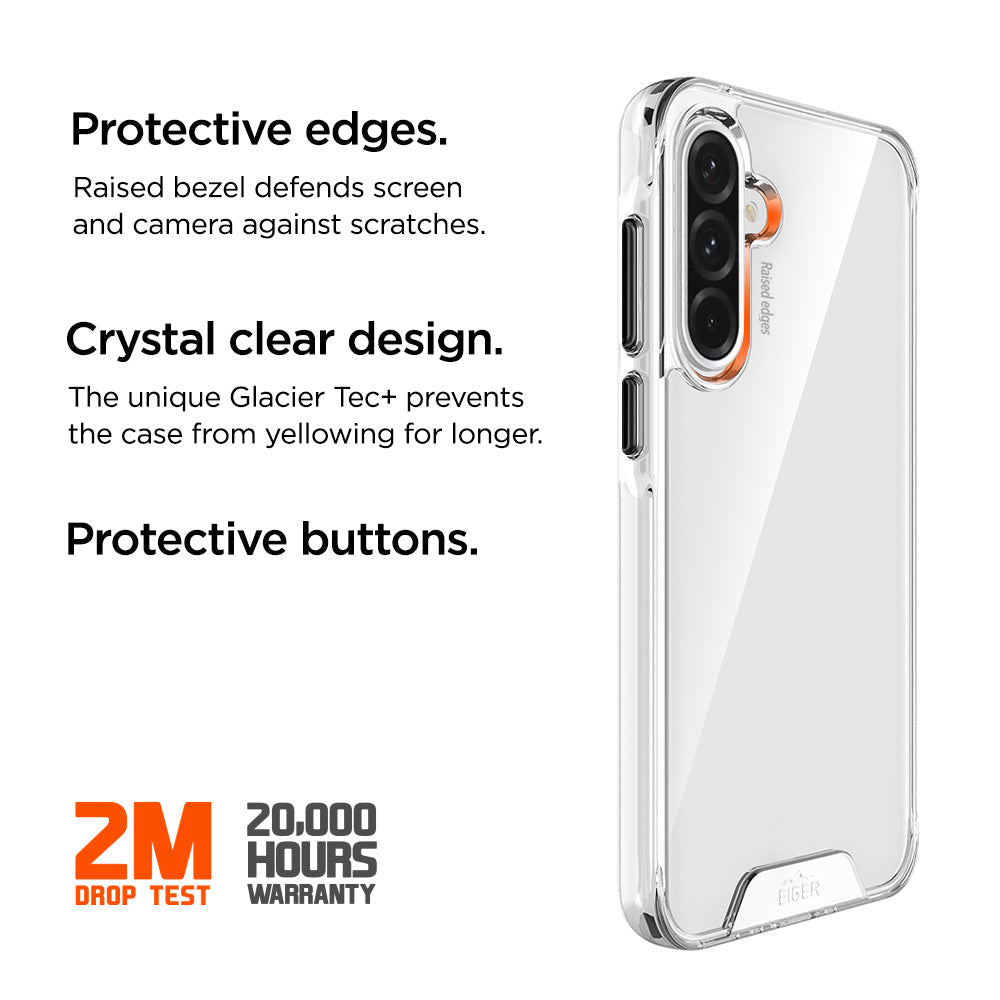 Eiger Glacier Case for Samsung A36 / A56 in Clear