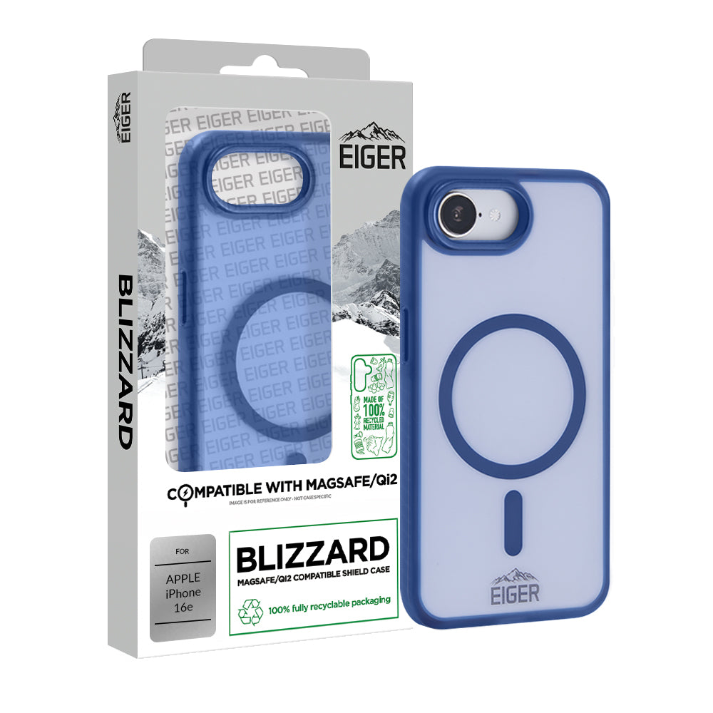 Eiger GRS Blizzard Magsafe Case for Apple iPhone 16e in Navy