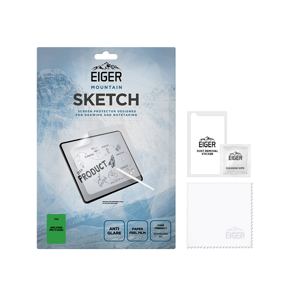 Eiger Mountain Sketch Tablet Screen Protector for Apple iPad Pro 11 (2024)