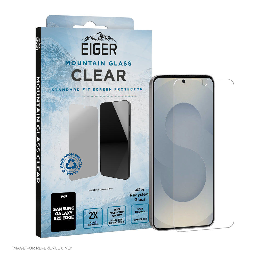 Eiger Mountain Glass CLEAR Screen Protector for Samsung Galaxy S25 Edge