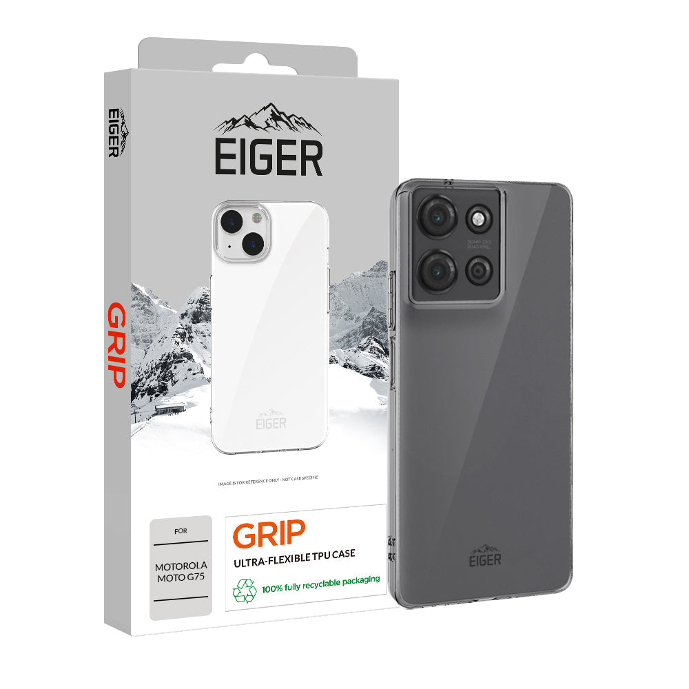 Eiger Grip Case for Motorola Moto G75 in Clear