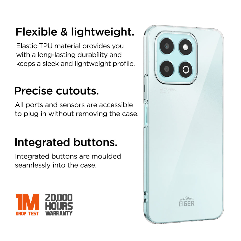 Eiger Grip Case for Honor X6b in Clear