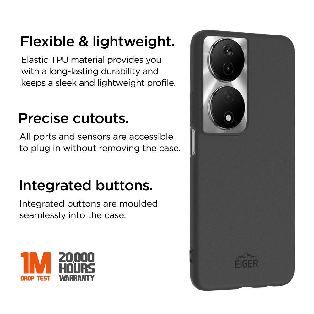 Eiger Grip Case for Honor X7b/ 90 Smart in Black