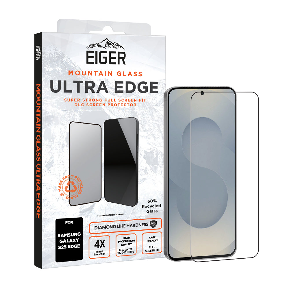 Eiger Mountain Glass Ultra EDGE Screen Protector for Samsung Galaxy S25 Edge