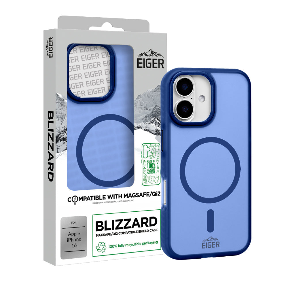 Eiger GRS Blizzard Magsafe Case for Apple iPhone 16 in Navy