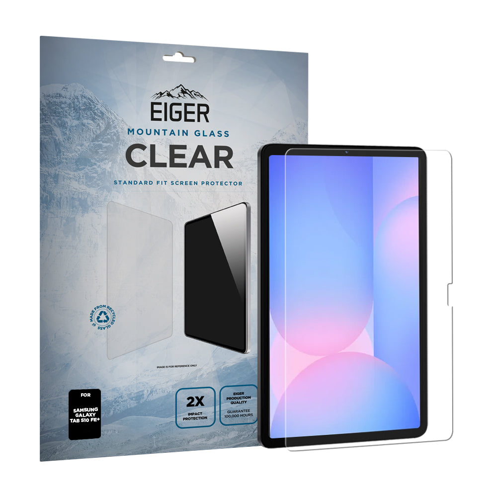 Eiger Mountain Glass CLEAR Tablet Screen Protector for Samsung Galaxy Tab S10 FE+