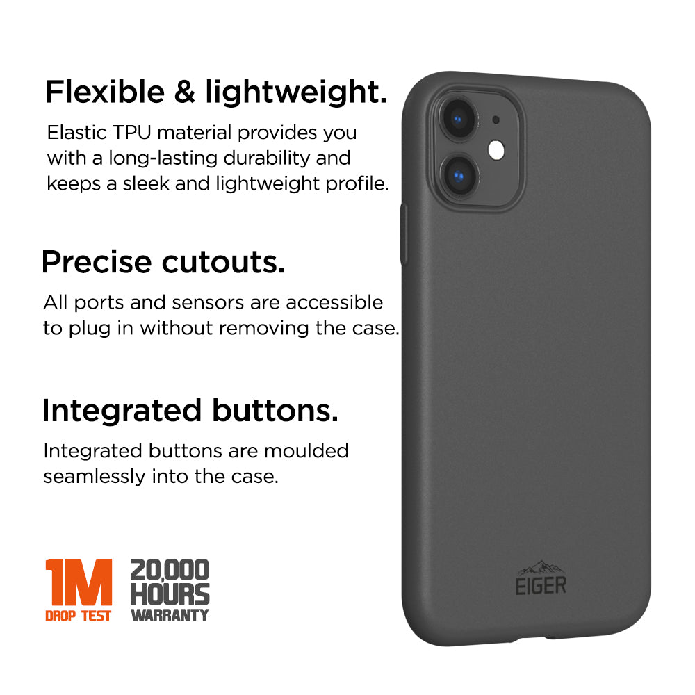 Eiger Grip Case for Apple iPhone 11 in Black