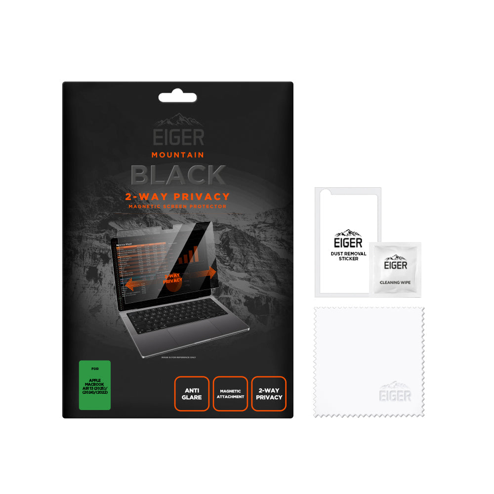 Eiger Mountain Glass Black Privacy Magnetic Screen Protector