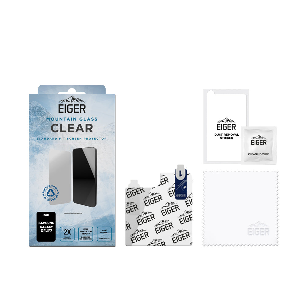 Eiger Mountain Glass CLEAR for Samsung Galaxy Z Flip7