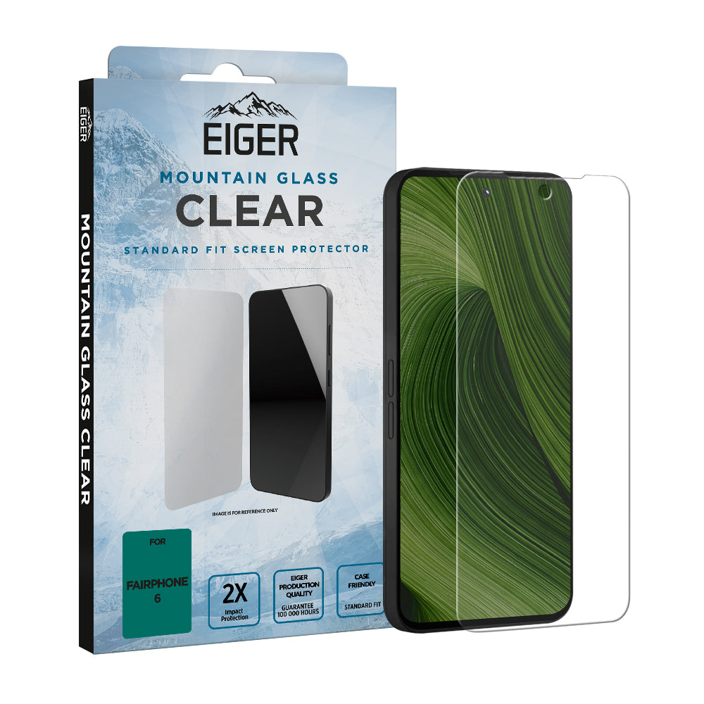 Eiger Mountain Glass CLEAR Screen Protector for Fairphone 6