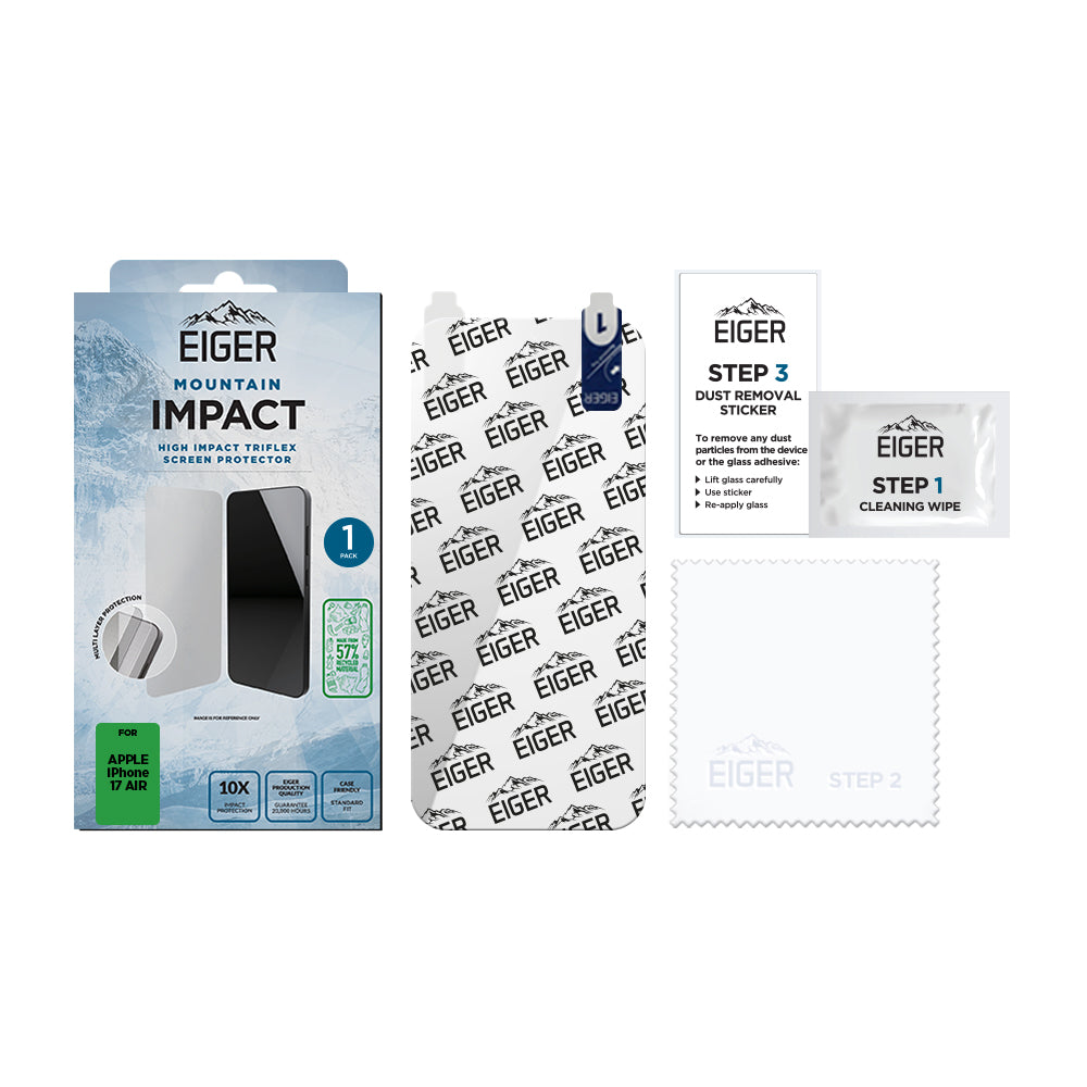 Eiger Mountain IMPACT Screen Protector GRS for Apple iPhone 17 Air