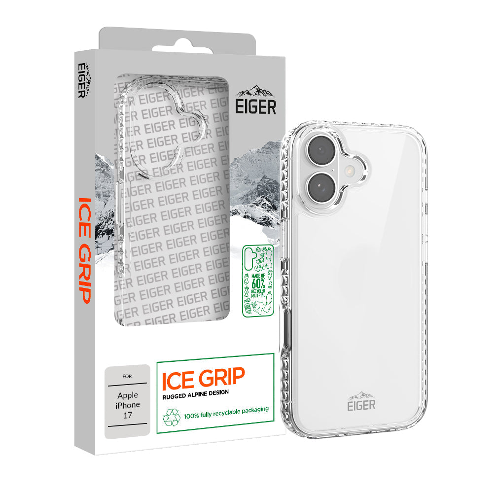 Eiger Ice Grip Case GRS for Apple iPhone 17 in Clear