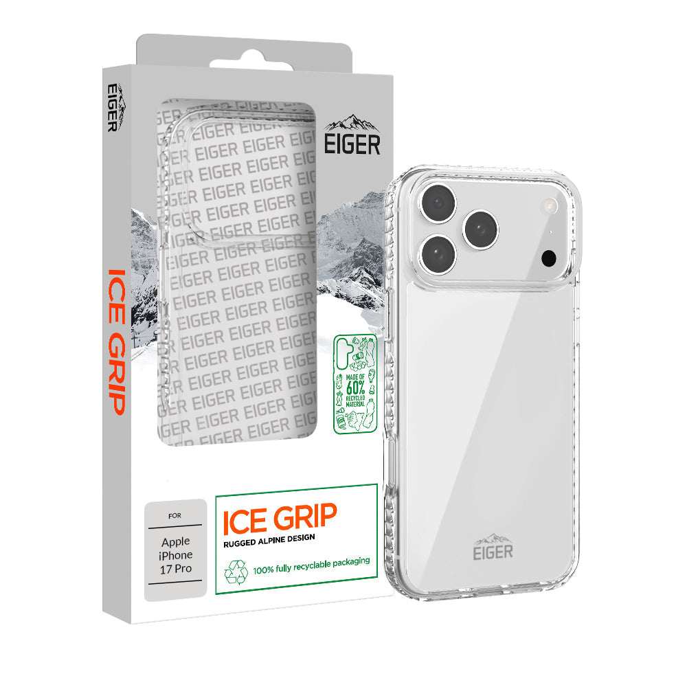 Eiger Ice Grip Case GRS for Apple iPhone 17 Pro in Clear