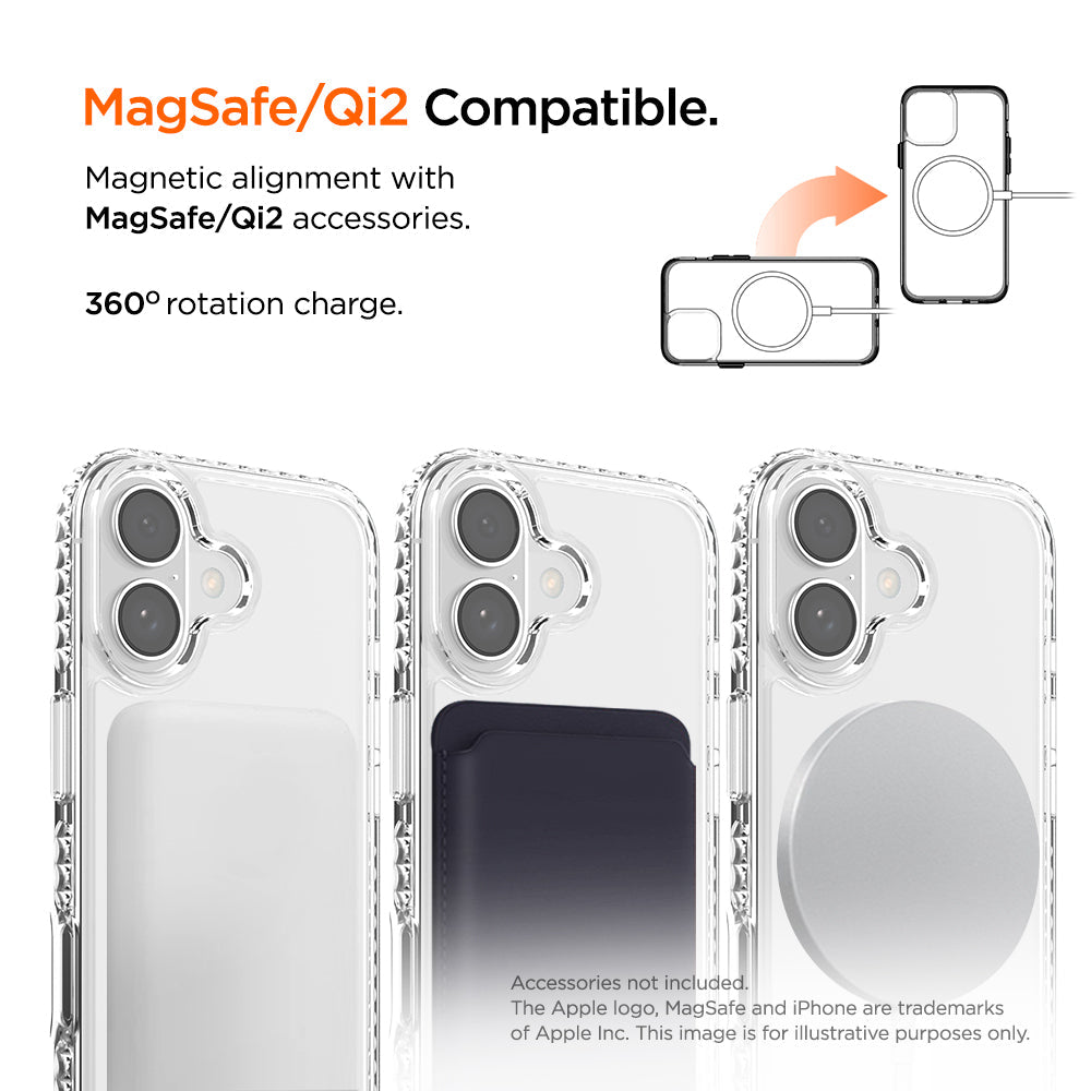 Eiger Ice Grip Magsafe Case GRS for Apple iPhone 17 in Clear