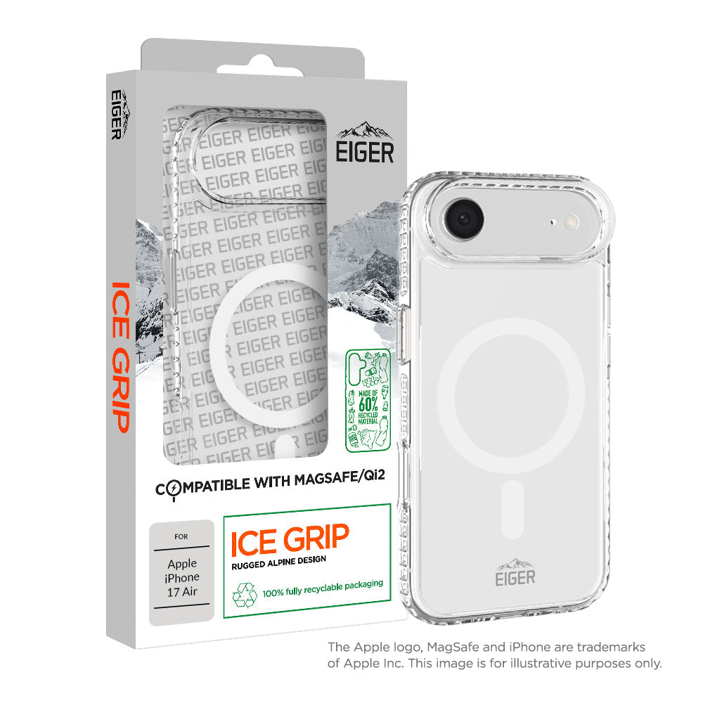 Eiger Ice Grip Magsafe Case GRS for Apple iPhone 17 Air in Clear