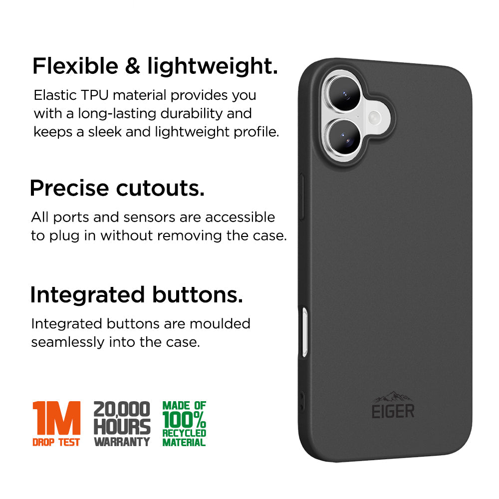 Eiger Grip Case GRS for Apple iPhone 17 in Black
