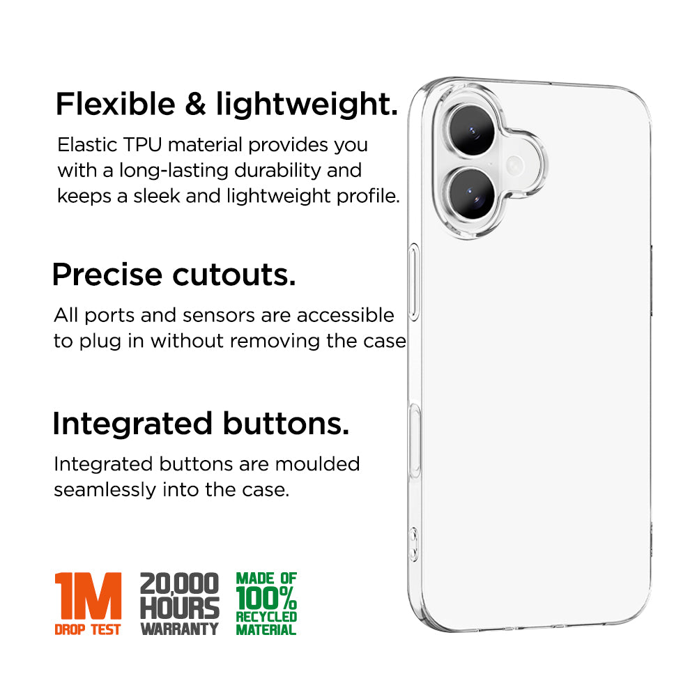 Eiger Grip Case GRS for Apple iPhone 17 in Clear