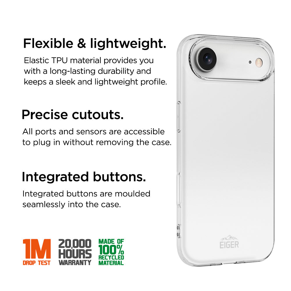 Eiger Grip Case GRS for Apple iPhone 17 Air in Clear
