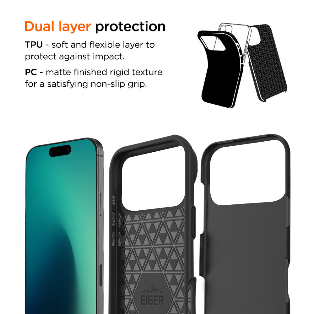 Eiger North Case GRS for Apple iPhone 17 Pro Max in Black