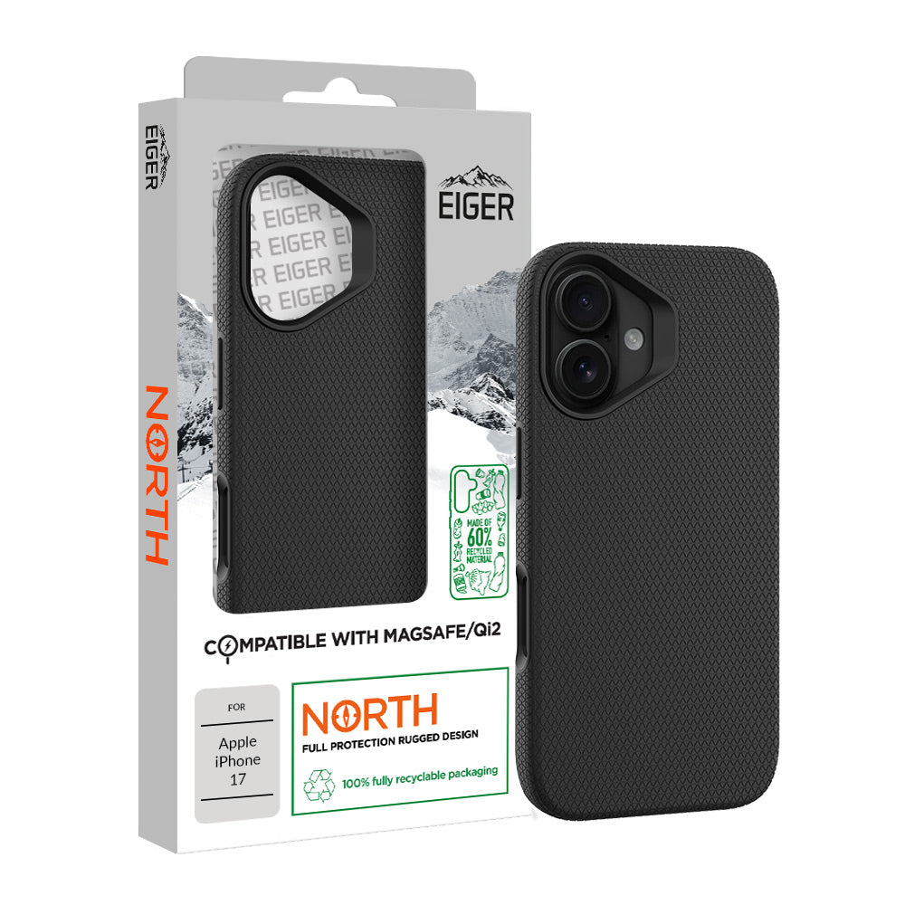 Eiger North Magsafe Case GRS for Apple iPhone 17 in Black