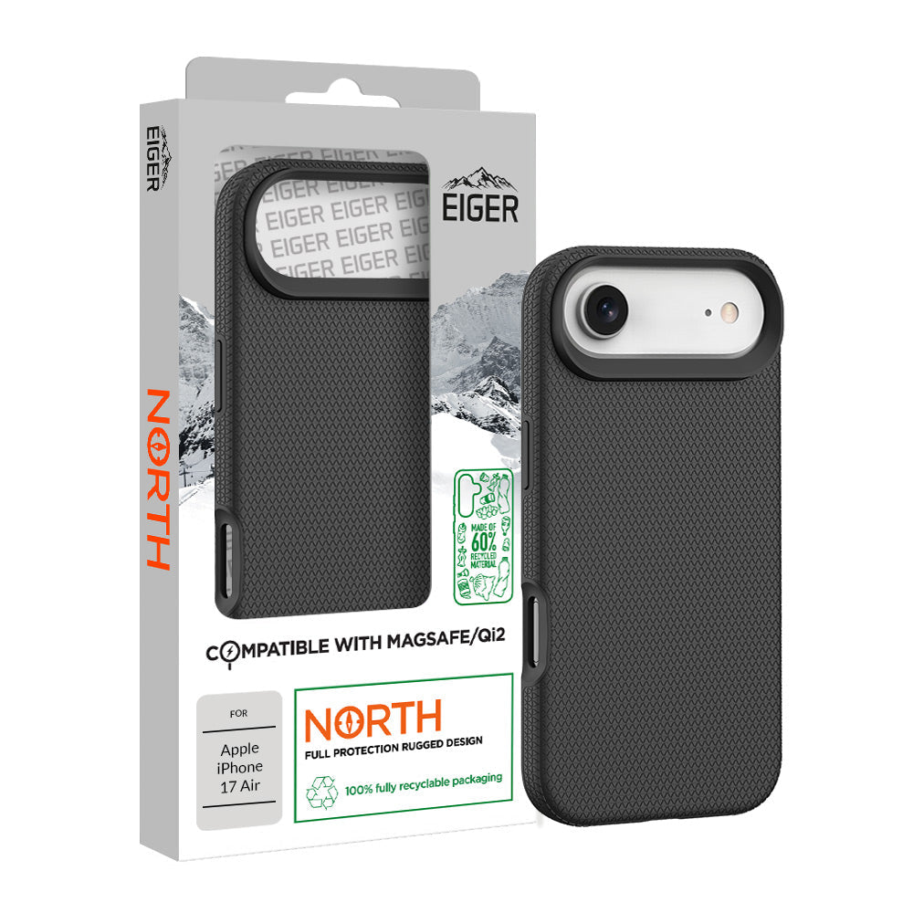 Eiger North Magsafe Case GRS for Apple iPhone 17 Air in Black
