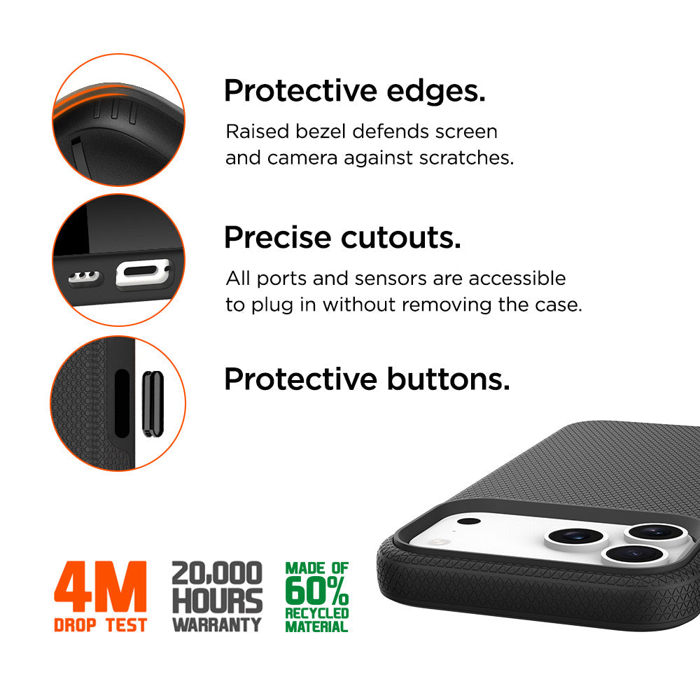 Eiger North Magsafe Case GRS for Apple iPhone 17 Pro Max in Black