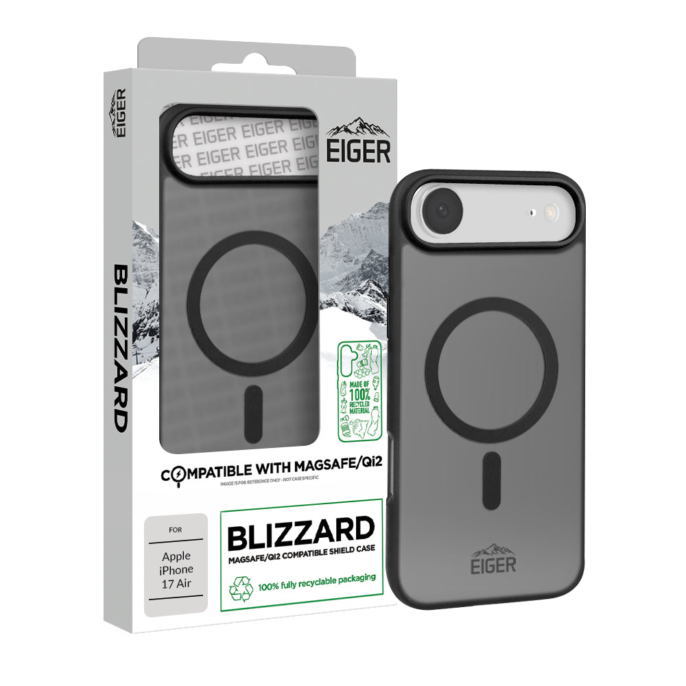 Eiger Blizzard Magsafe Case GRS for Apple iPhone 17 Air in Black